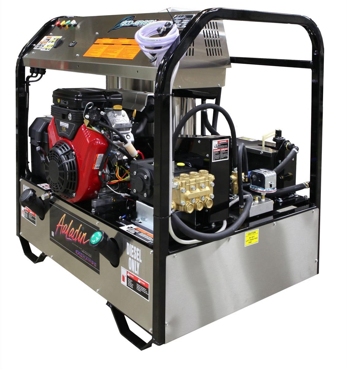 42 HE Series high efficiency gas or diesel driven skid pressure washer